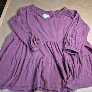 Maeve Mauve Tiered Blouse